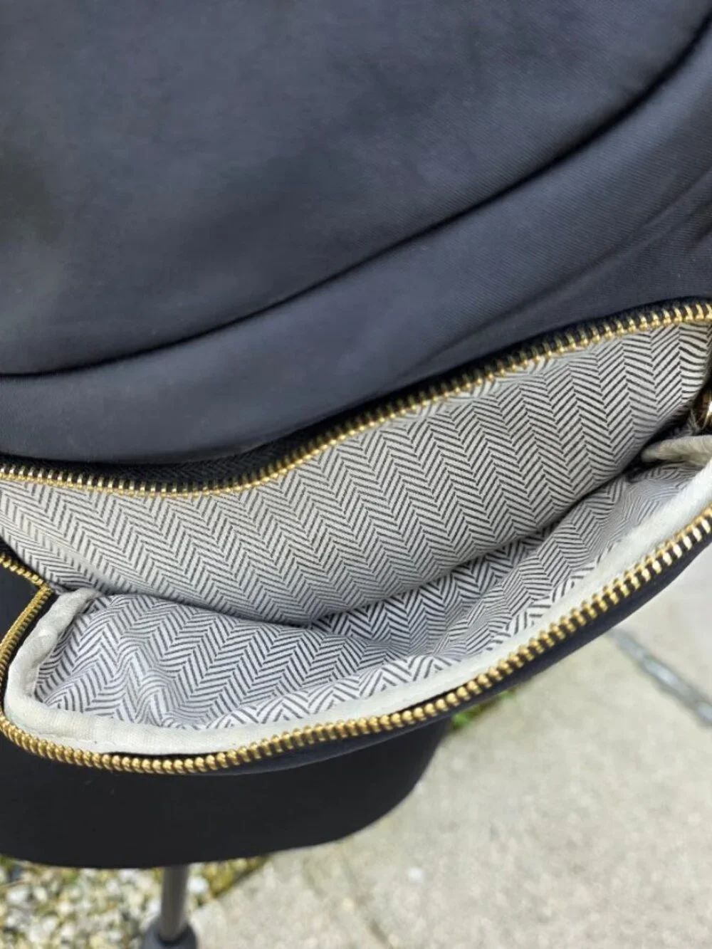 Pretty Simple Savannah Black Nylon Sling Crossbody Bag